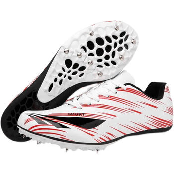 李宁2023新款天赐田径之翼专业短跑比赛钉鞋男女体育生运动训练钉红