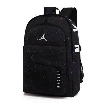 生情侣款背包男aj书包女电脑包易烊千玺双肩包 满天星黑色【图片 价格