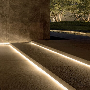 澳颜莱别墅户外线条灯 户外嵌入式台阶灯带室外防水别墅庭院梯步级