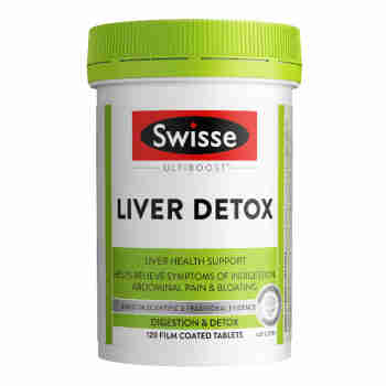 Swisse奶蓟草护肝片 LIVER DETOX朝鲜蓟姜黄素养肝护肝澳大利亚进口 护肝片120粒/1瓶