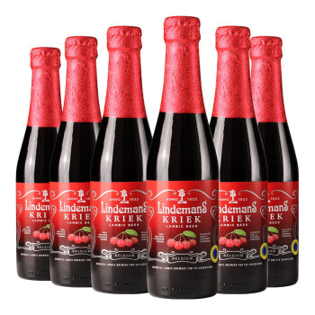 林德曼（Lindemans）樱桃啤酒 组合装 250ml*6瓶 精酿果啤 比利时进口