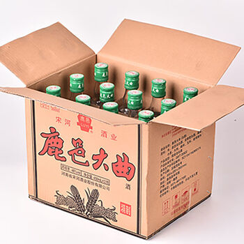 鹿邑大曲老酒鹿邑大曲宋河酒厂精制白酒整箱46度450ml12河南特产光瓶