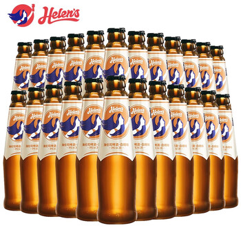 海伦司helens啤酒果啤果味酒微醺精酿甜啤酒 白桃味270ml*24瓶
