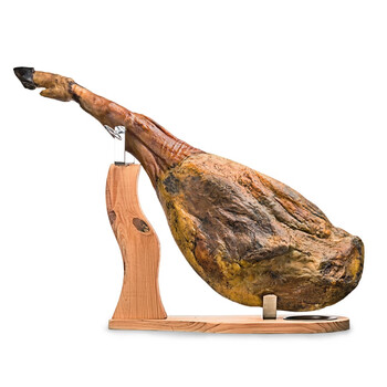 西班牙火腿整个整只礼盒生吃即食伊比利亚利比亚火腿 卓越*绿标*带骨