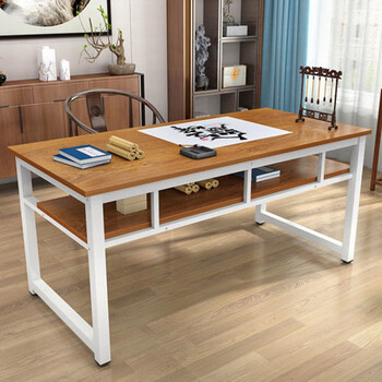 墨绩  书法桌书画桌中式双层培训辅导班绘画课桌毛笔写字桌子书桌电脑