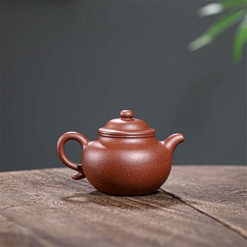 宜兴紫砂壶原矿降坡泥莲子140ml潮汕家用简约功夫茶具小容量茶壶功夫