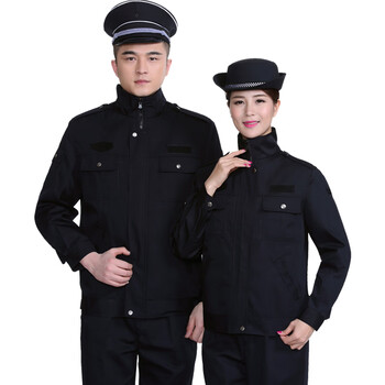 警辅服装春秋执勤服套装男女保安服毛料夹克外套车检测