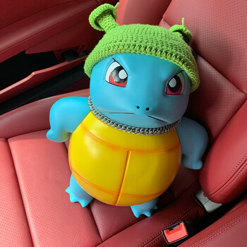 万代bandai傲娇杰尼龟手办理直气壮叉腰生气卡拉可达鸭1比1神奇潮玩