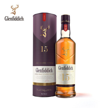 格兰菲迪（Glenfiddich）15年苏格兰达夫镇单一麦芽威士忌700ml