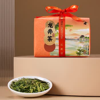 八马茶业2023年新品浙江龙井绿茶新茶雨前绿茶纸袋包装