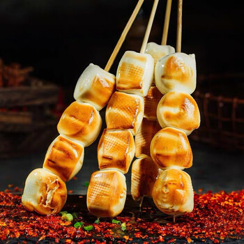 串烧烤串串新鲜5-6人肉串食材家用烤肉套餐4/8 奶香馒头串30串小馒头