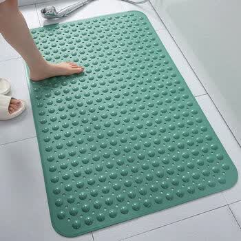 浴室防滑垫淋浴房家用洗澡沐浴脚垫地垫卫生间地垫厕所防水垫子墨绿大