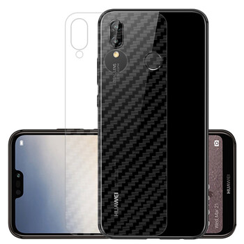 华为nova3e ane-al10/al00 碳纤维后背软膜*3片装 指环扣