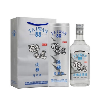 taiwan88百年坑道42度台湾风味高粱酒淡雅高粱700ml浓香型粮食白酒单