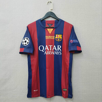 费格龙运动1415巴萨主场球衣巴萨罗那11号内马尔10号梅西经典复古足球