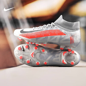 nike耐克足球鞋刺客13欧洲杯配色次高端ag短钉高帮at7893906灰色at