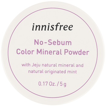 悦诗风吟 Innisfree 控油定妆矿物质散粉01 柔情紫 带粉扑 5g彩妆自然轻薄透气持久明星同款