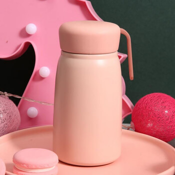 北欧ins风学生情侣随手杯男女水杯便携大肚杯儿童水壶素物粉色单杯