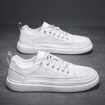 探巡(tanxun)小白鞋男夏季新款透气鞋子男潮流百搭休闲鞋男厚底防滑板