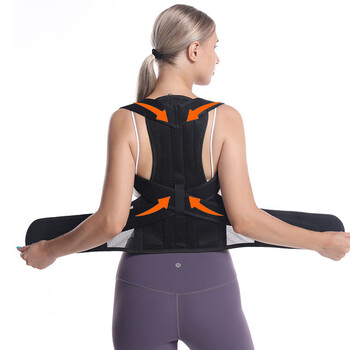 背背佳驼背器女成年隐形脊椎带背背佳纠正背部神器学生老人黑色m