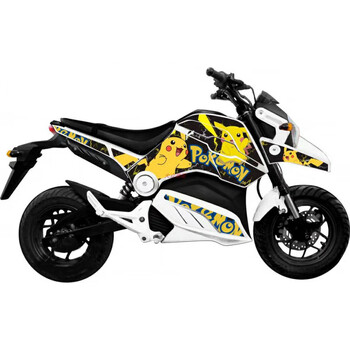 可狄适用于电摩小猴子贴纸m3皮卡丘m5摩托车贴花红牛改装个性防水贴膜