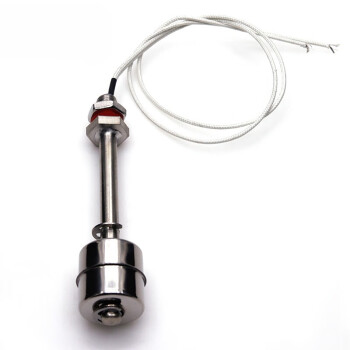 伊莱科（ELECALL）ES18010 1A1 不锈钢浮球开关水位液位控制器自动液位开关 直型杆长180mm 1A 110V
