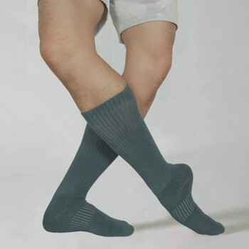 现代舞蹈袜 现代舞蹈袜子防滑练功袜瑜伽芭蕾男女加厚 戴青色 加厚高