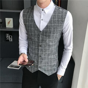 马甲加绒加厚长袖衬衫男士冬装抗寒百搭保暖男生上衣42白色常规款2xl