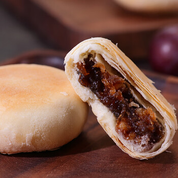 晨臻 秋香苏式枣泥月饼酥皮豆沙中秋伍仁山楂枣泥核桃手工糕点老式