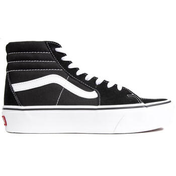 万斯vanssk8hiplatform女士厚底运动板鞋高帮休闲鞋blackwhite38码uk