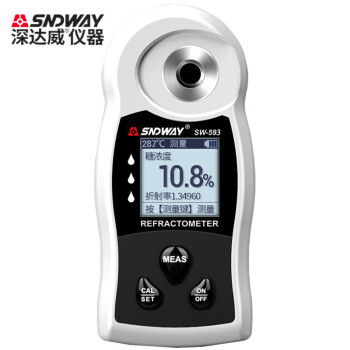 深达威（SNDWAY）SW-593 糖度计水果甜度测试仪测糖仪数显糖分检测器 0-50%Brix
