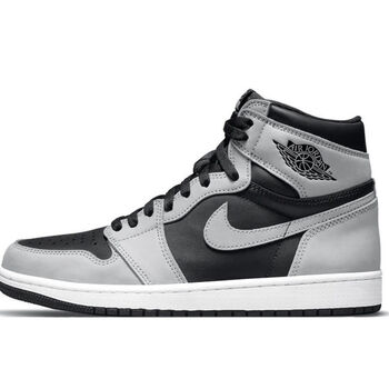 aj秋冬新款高帮北卡蓝黑曜石烟灰男女鞋篮球鞋 影子灰2.0 36