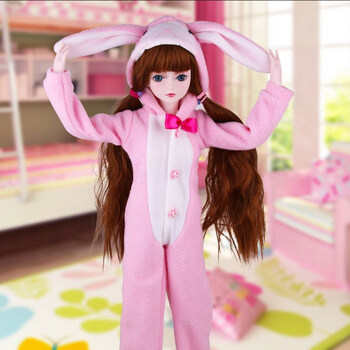 昂沐叶罗丽娃娃的衣服和鞋子60厘米叶罗丽娃娃睡衣拖鞋子3分bjd夜轻奢