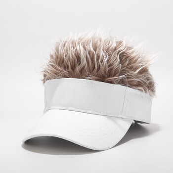 天使丝丝22春夏鸭舌假发棒球帽男女欧美遮阳帽假发帽子个性搞怪帽潮帽子假发一体高马尾假发白 咖发 M 56 58cm 图片价格品牌报价 京东