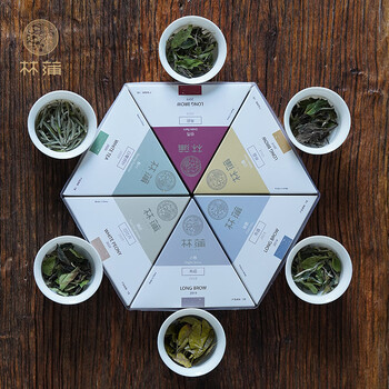 林蒲福鼎福建福建白茶 节气品鉴茶 白毫银针白牡丹寿眉组合四季茶30克