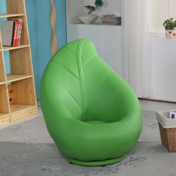 懒人沙发休闲阳台卧室五指手指旋转小沙发椅子定制 绿色 绿色皮质大号
