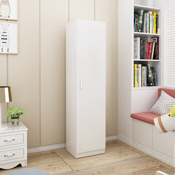 花娣落地衣柜环保单门简约现代经济型木质板式单人小型柜子单开门衣橱