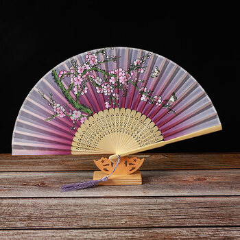 扇子折扇古风女汉服夏季跳舞中国风舞蹈折叠古典装随身流苏小竹扇21