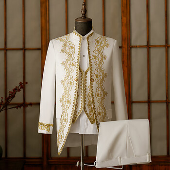 旷美中世纪国王服装  男士欧洲宫廷复古贵族中世纪礼服王子服装国