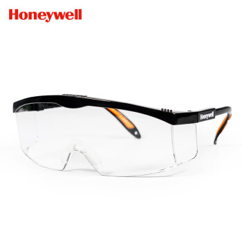霍尼韦尔（Honeywell）100110 护目镜S200A系列 黑色透明镜片 男女防风 防沙 防尘