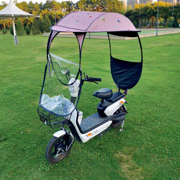 女士摩托车遮雨篷电动车雨棚蓬小型电动自行车晒遮雨挡风罩电瓶车加厚