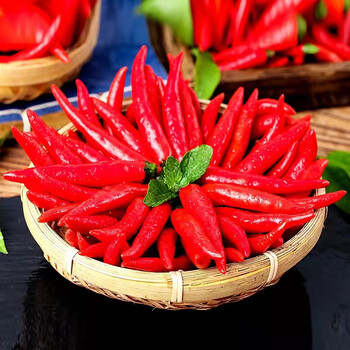 新摘农家自种小米辣椒新鲜小米椒现摘特辣朝天椒指天椒 500g