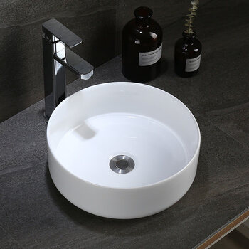 有品生态台上盆洗脸盆洗手盆单盆卫生间阳台小尺寸圆形台盆303540公分