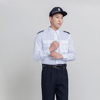 吴衣斯 保安服长袖保安衬衣男长袖保安工作服衬衫保安制服套装保安服