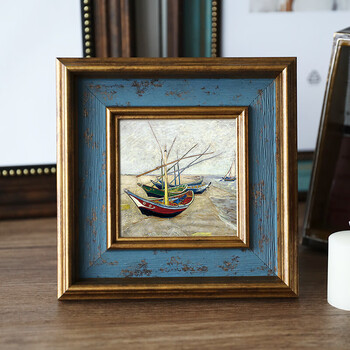 欧美相框定做7寸8寸10寸12寸a4挂墙复古客厅冲印洗照片加相框摆台3827