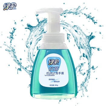 绿伞 抗菌泡沫洗手液300g/瓶（悠然海风） 滋润护肤易冲洗