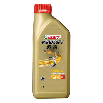 嘉实多（Castrol） 超霸四冲程摩托车机油 15W-40 4T SL级 JASO MA-2 1L