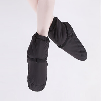 芭蕾保暖鞋冬季舞蹈保暖鞋芭蕾舞蹈鞋热身练功鞋教师儿童舞蹈棉鞋套短