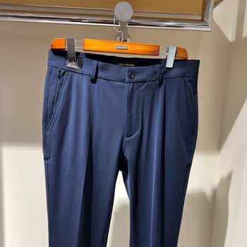 路卡迪龙男裤春夏【弹力抗皱】轻薄透气舒适男士休闲裤140221126 37