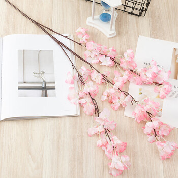 仿真花加密枝假花批发工程景观樱花树婚庆吊顶垂挂装饰樱花单层樱花